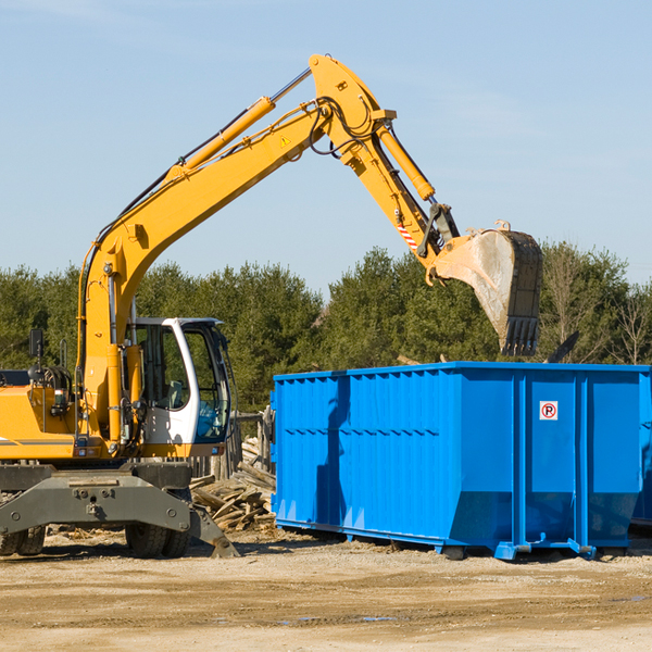 how many times can i have a residential dumpster rental emptied in Drake Colorado